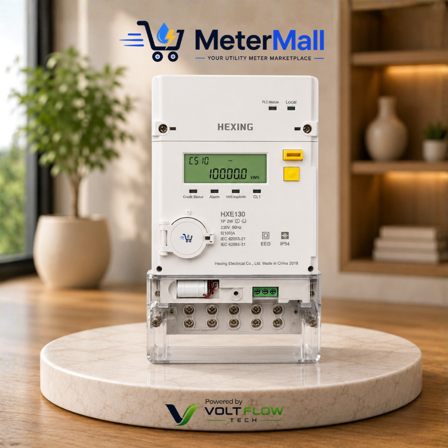 HXE130 Prepaid Electricity Meter + CIU