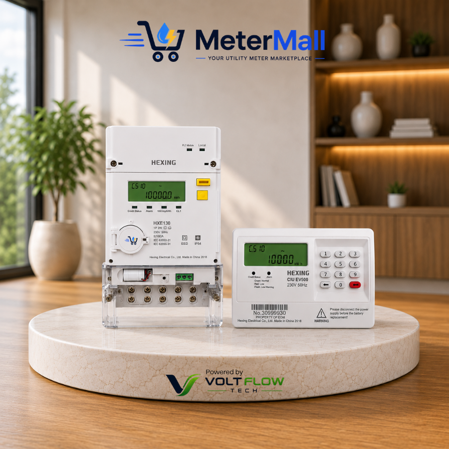 HXE130 Prepaid Electricity Meter + CIU