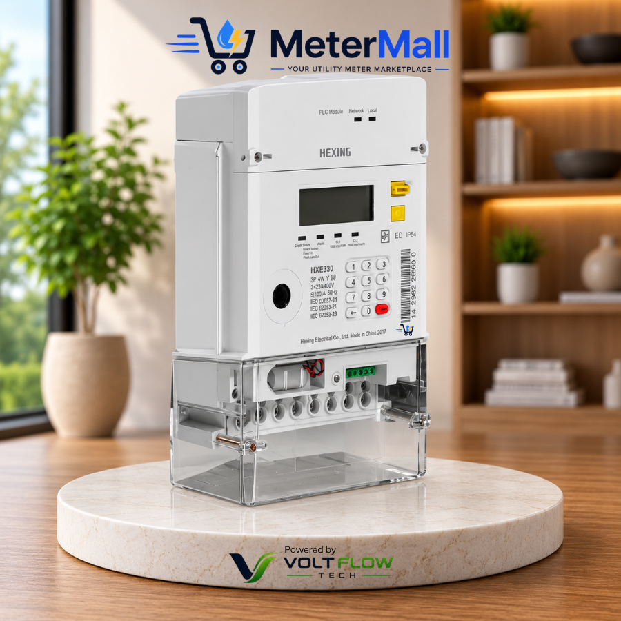HXE330 Prepaid Electricity Meter with Integrated Keypad