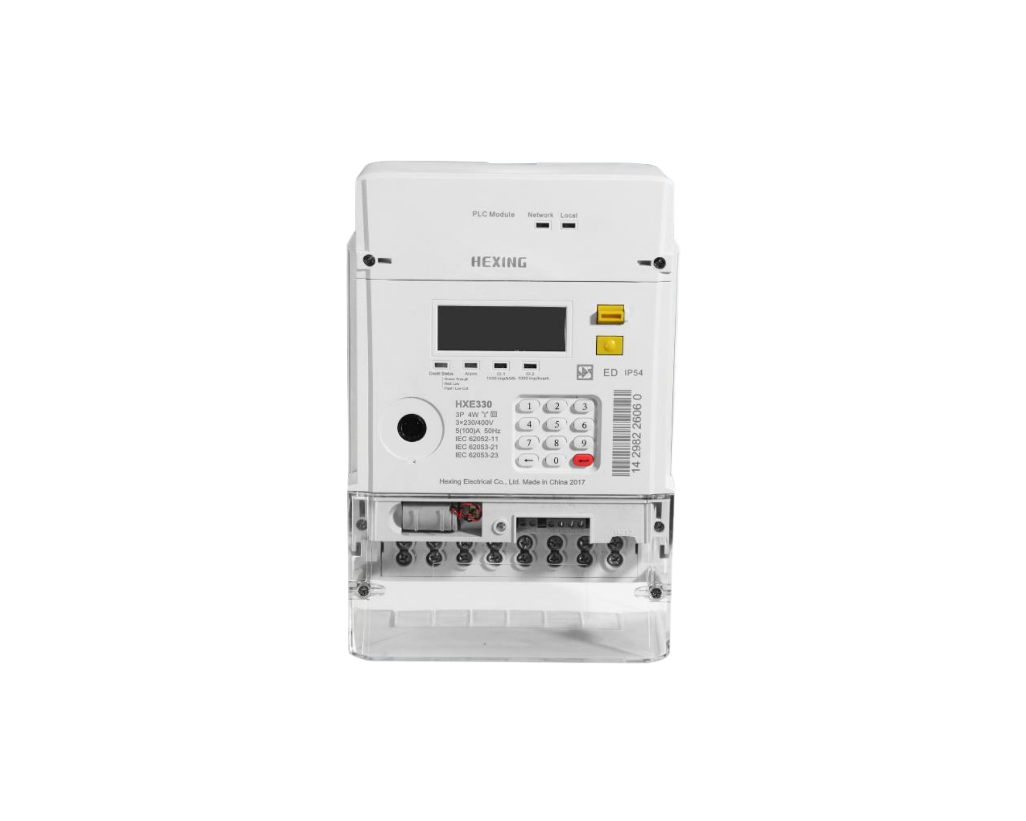 HXE330 Prepaid Electricity Meter with Integrated Keypad