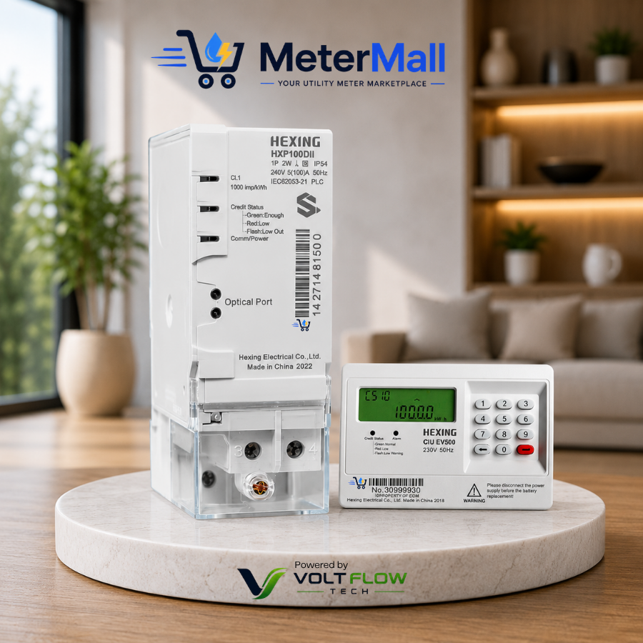 HXP100DII Prepaid Electricity Meter + CIU